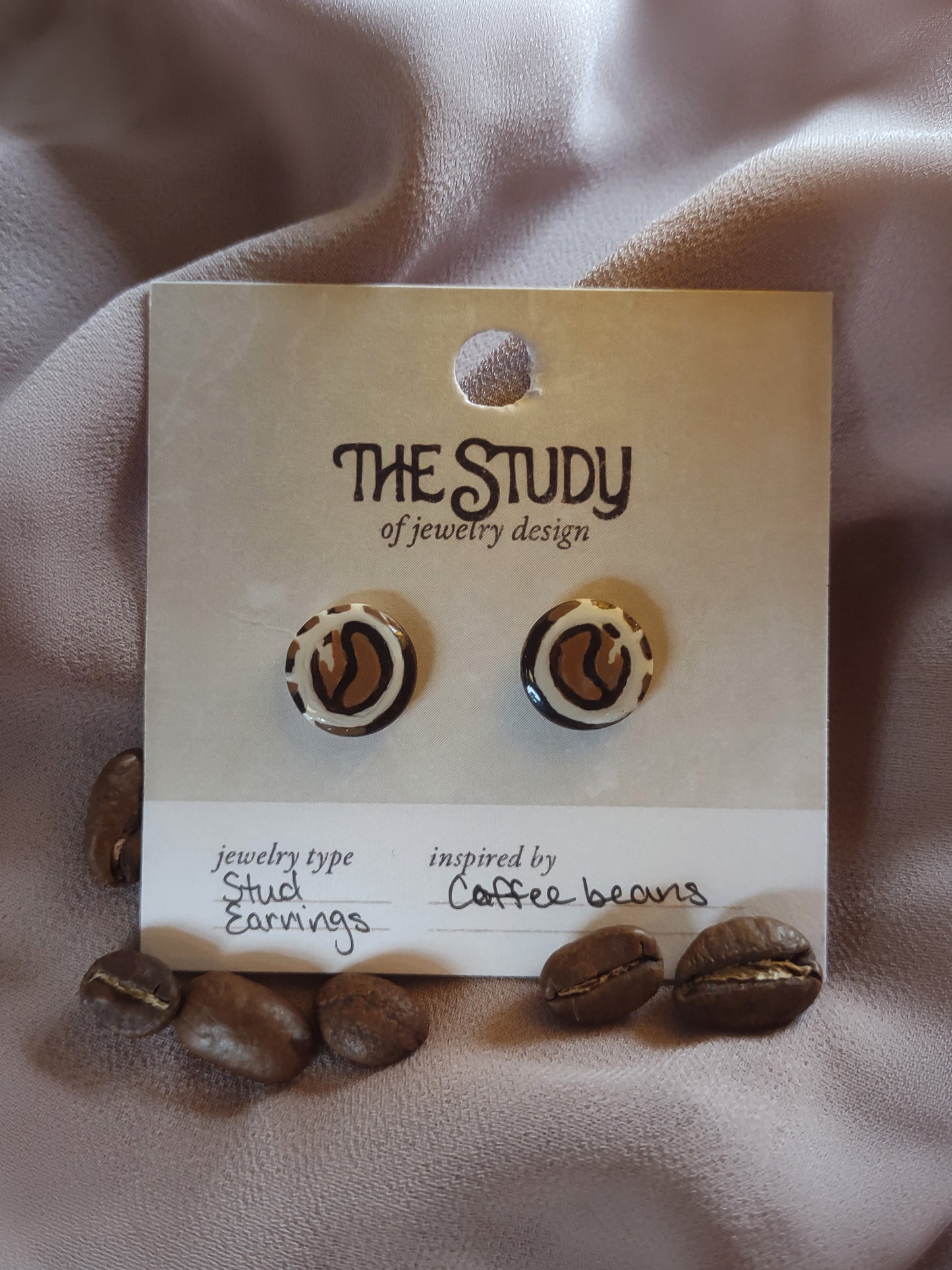 Coffee Bean Earrings
