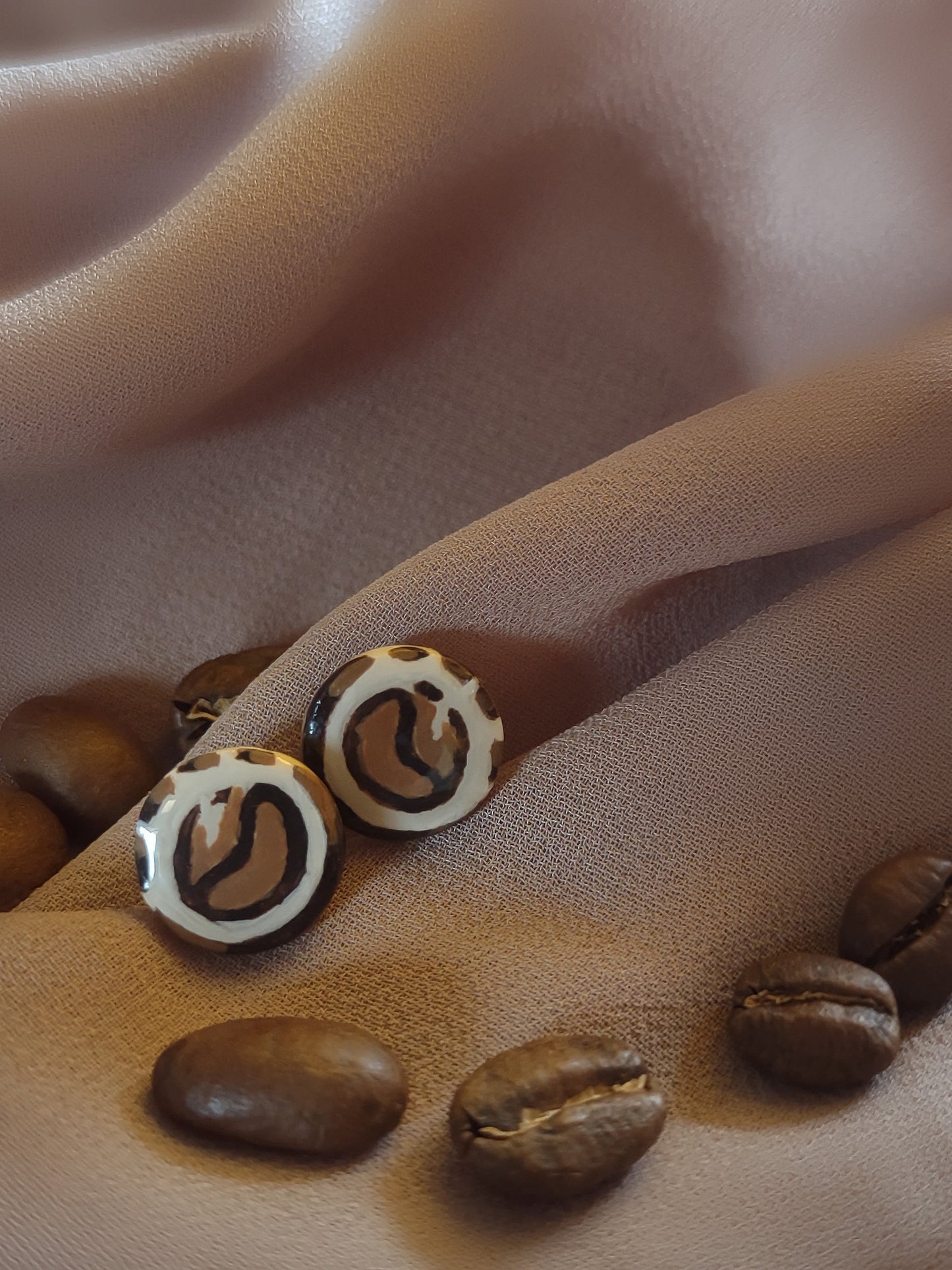 Coffee Bean Earrings